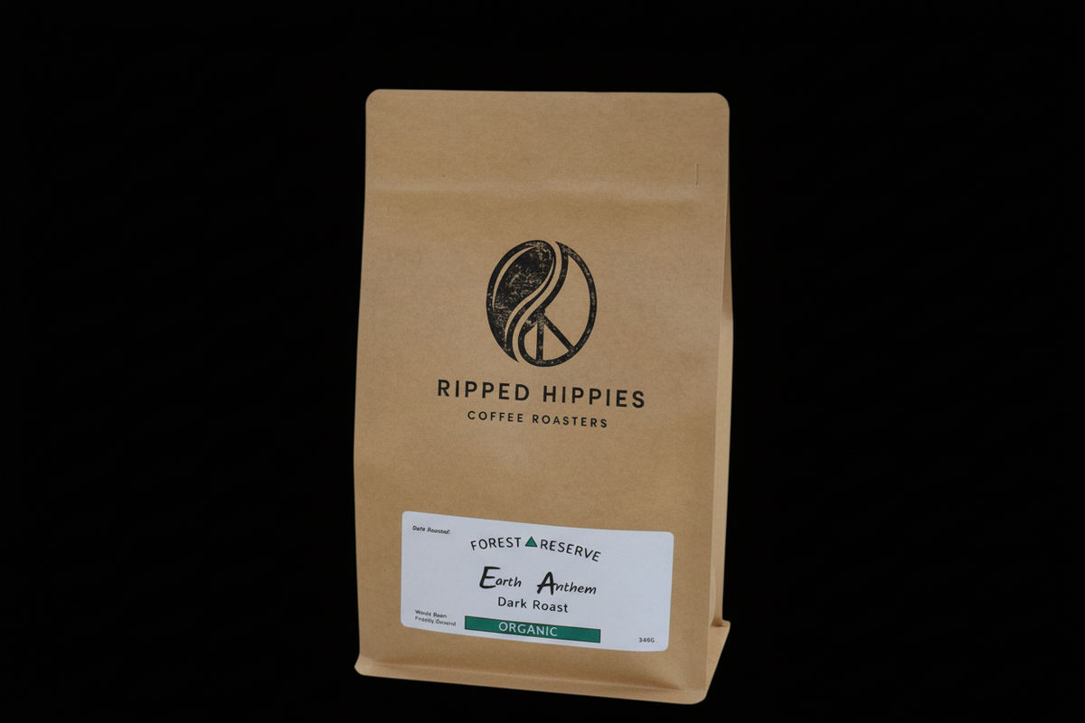 Earth Anthem Organic Dark Roast 340g Whole Bean